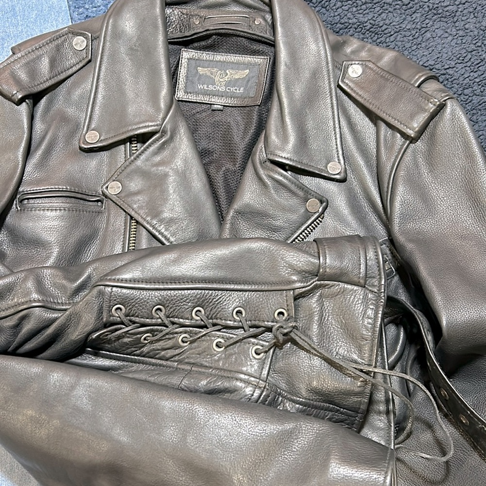 Wilsons Leather Black Jacket